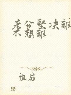 老公坚决离婚我不想离