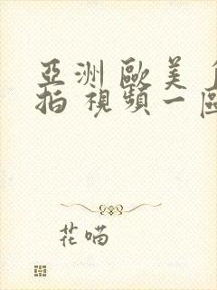 亚洲 欧美 自拍 视频一区