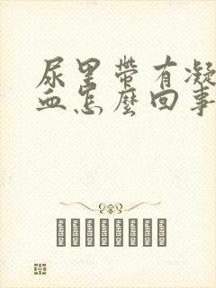 尿里带有凝固的血怎么回事封面