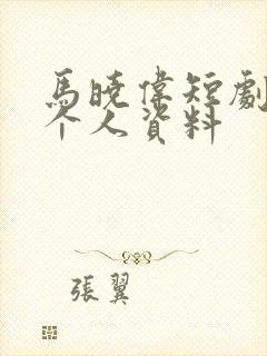 马晓伟短剧演员个人资料