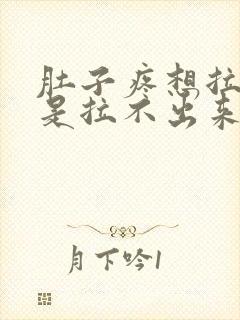 肚子疼想拉屎但是拉不出来是怎么回事封面