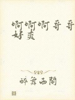 啊啊啊哥哥好大好爽