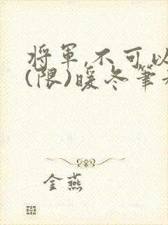 将军,不可以!(限)暖冬笔趣阁免费阅读封面