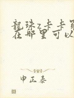 龙珠z卡卡罗特在哪里可以下载