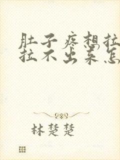 肚子疼想拉屎又拉不出来怎么回事