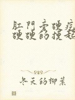 肛门旁硬疙瘩,硬硬的摸起来不疼封面