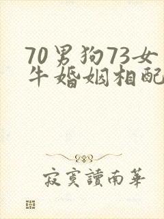 70男狗73女牛婚姻相配好吗
