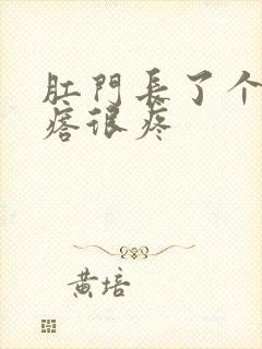 肛门长了个硬疙瘩很疼封面