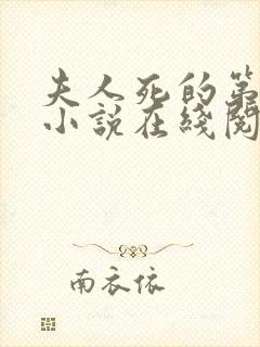 夫人死的第三年小说在线阅读