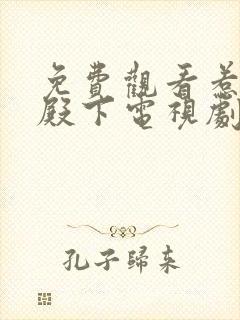 免费观看惹上冷殿下电视剧