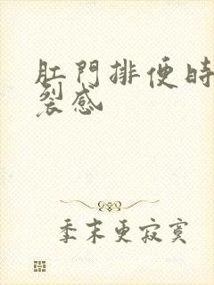 肛门排便时有撕裂感