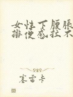 女性下腹胀痛有排便感拉不出