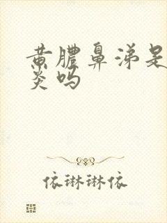 黄脓鼻涕是鼻窦炎吗封面