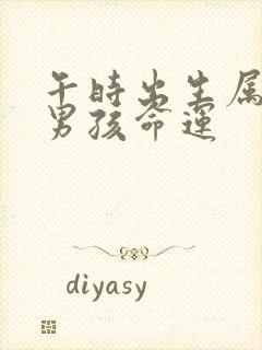 午时出生属虎的男孩命运