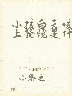 小孩白天咳嗽晚上发烧是什么原因封面