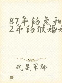 87年的兔和92年的猴婚姻相配吗封面