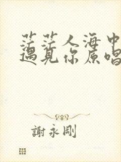 茫茫人海中让我遇见你原唱完整版