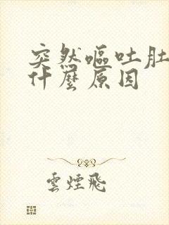 突然呕吐肚子痛什么原因