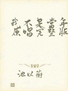 我不是当年的哥原唱完整版歌词