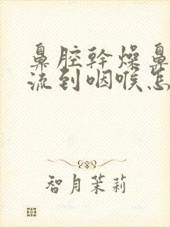 鼻腔干燥鼻涕倒流到咽喉怎么治好