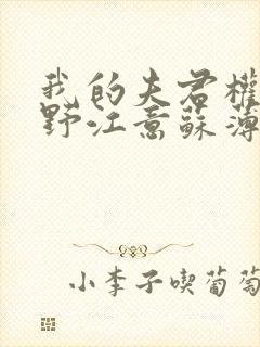 我的夫君权倾朝野江意苏薄