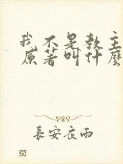 我不是教主小说原著叫什么