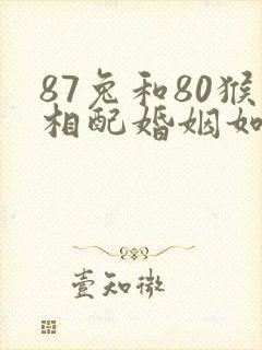 87兔和80猴相配婚姻如何