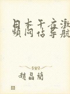 日本午夜激情视频网站导航