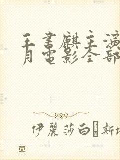 王书麒主演的风月电影全部