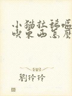 小猫拉稀呕吐不吃东西怎么办