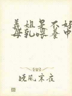 义姐是不好妈妈母乳喂养中