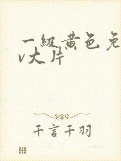 一级黄色免费av大片
