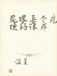 屁眼长个疙瘩硬硬的很疼