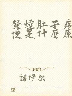 发烧肚子疼拉水便是什么原因