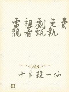 电视剧免费全集观看甄执