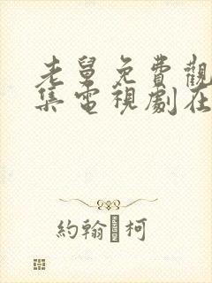 老舅免费观看全集电视剧在线观看