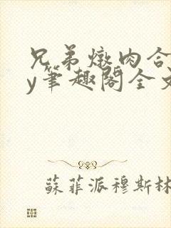 兄弟炖肉合集by笔趣阁全文阅读