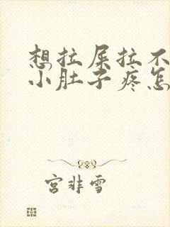 想拉屎拉不出来小肚子疼怎么回事