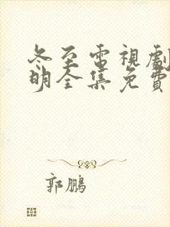 冬至电视剧陈道明全集免费观看高清