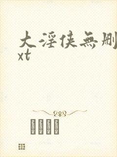 大淫侠无删减txt封面