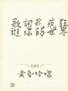 歌词我疯狂的闯进你的世界是什么歌