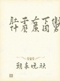 肚子右下侧疼是什么原因男性