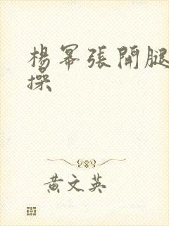 杨幂张开腿让我操封面