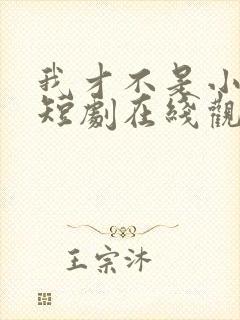 我才不是小可怜短剧在线观看