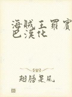 海贼王罗宾和乔巴汉化封面