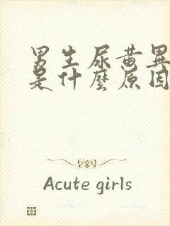 男生尿黄异味重是什么原因