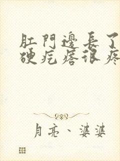 肛门边长了一个硬疙瘩很疼