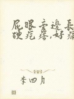 屁眼旁边长了个硬疙瘩,好痛