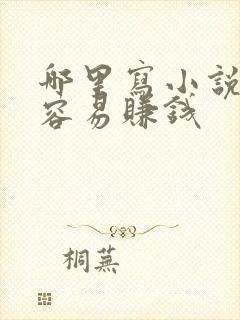 哪里写小说比较容易赚钱封面