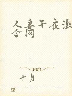 人妻午夜激情综合网